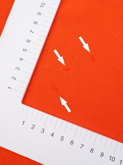 Крапива Рами (Ramie) с хлопком цв.Оранжево-красный, СОРТ2, ш.1.35м, крапива-50%, хлопок-50%, 250гр/м.кв