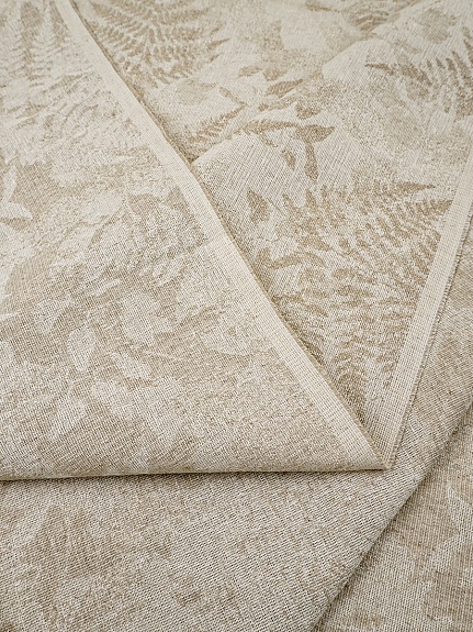 Полульняной жаккард "Монтеверде" цв.суровый, ш.2.85м, лен-71%, хлопок-29%, 265гр/м.кв