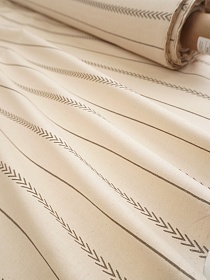 Поплин "Вивальди - полоски" (на суровом), (комп), ш.2.2м, хлопок-100%, 110гр/м.кв