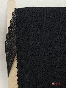 Кружево цв.черный, ш.50мм, хлопок-90%, п/э-10%, рис.197/26