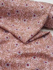 Мерный лоскут (ткань в отрезах) Штапель "Надежда" цв.винтажная роза, ш.1.43м, вискоза-100%, 100гр/м.кв