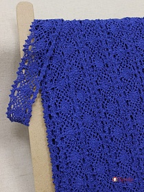 Кружево цв.василек, СОРТ2, ш.40мм, хлопок-90%, п/э-10%