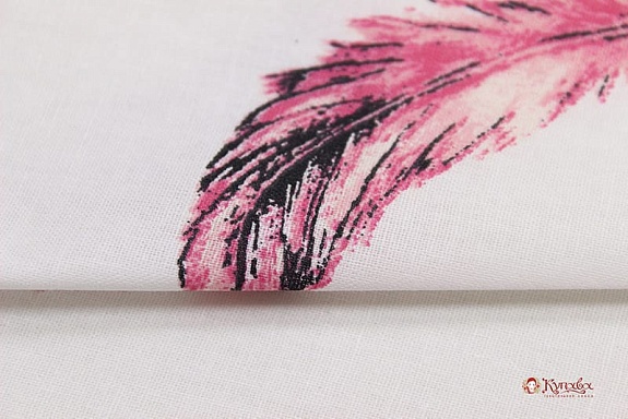 Перкаль "Совы - цветные перья", (комп), ш.2.2м, хлопок-100%, 110гр/м.кв