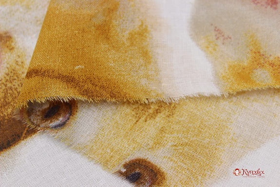 Перкаль "Котенок Рыжик", ш.1.5м, хлопок-100%, 110гр/м.кв