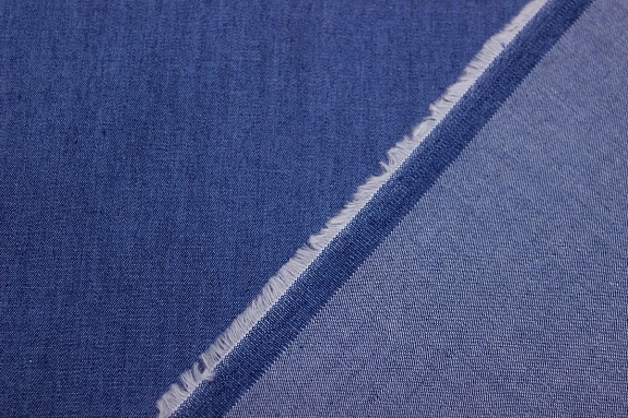Сорочечная джинсовая ткань цв.Синий, ш.1.45м, хлопок-50%, вискоза-50%, 135гр/м.кв