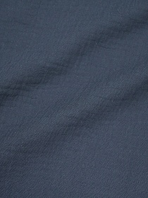 Муслин двухслойный с эффектом жатости, цв.Темный джинс, ш.1.4м, хлопок-100%, 110гр/м.кв