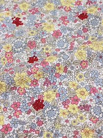 Импорт. хлопок "Осенние напевы" цв.белый, ш.1.5м, хлопок-100%, 100гр/м.кв