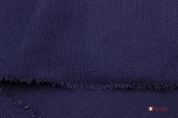 Микровельвет цв.Темный сине-фиолетовый, ш.1.45м, хлопок-100%, 220гр/м.кв