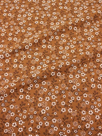 Теплый хлопок "Нелли" цв.т.коричневая охра, ш.1.5м, хлопок-100%, 150гр/м.кв