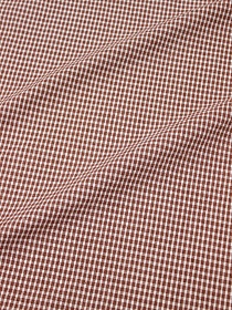 Пестрядь "Мелкая белая клетка на коричнево-каштановом", ВИД2, ш.1.45м, хлопок-95%, п/э-5%,135гр/м.кв