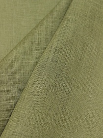Лен сорочечный цв.Оливково-серый-2, ш.1.5м, лен-100%, 125гр/м.кв