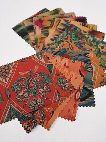 Комплект образцов "Штапель Премиум принт Восточные мотивы"