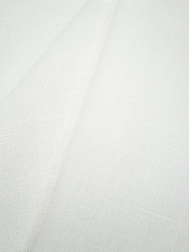 Полулен цв.Белый, ш.1.5м, лен-47%, хлопок-53%, 190гр/м.кв