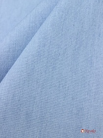 Брак(цена снижена) Сорочечная джинсовая ткань цв.Винтажно-голубой, ш.1.45м, хлопок-50%, вискоза-50%