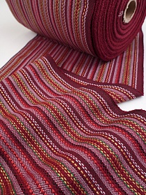 Этническое полотно цв.вишневый, 255мм, п/э-100%