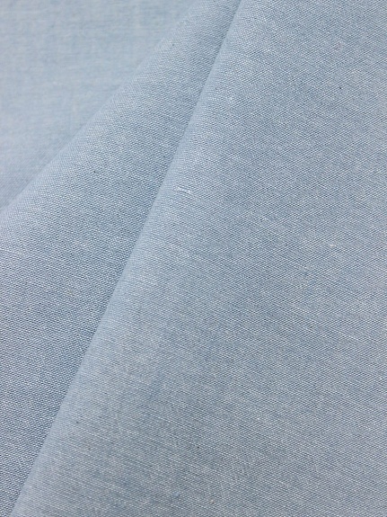 Вареный (стираный) хлопок цв.Голубой меланж-2, ш.2.50м, хлопок-100%, 125гр/м.кв