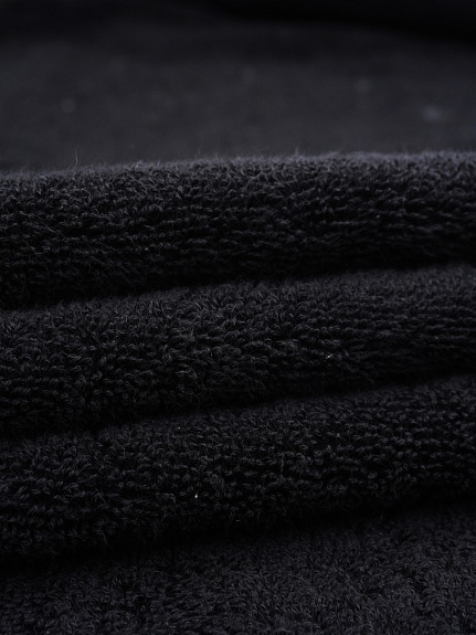 Махровая ткань Люкс цв.Черный, ш.1.55м, хлопок-100%, 550гр/м.кв