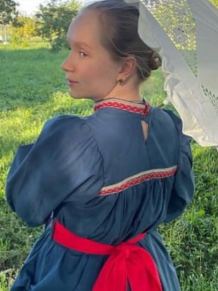 Платье в стиле 1880-х из Поплина