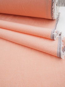 Вареный (стираный) хлопок цв.Персиковый меланж, ш.2.5м, хлопок-100%, 125гр/м.кв