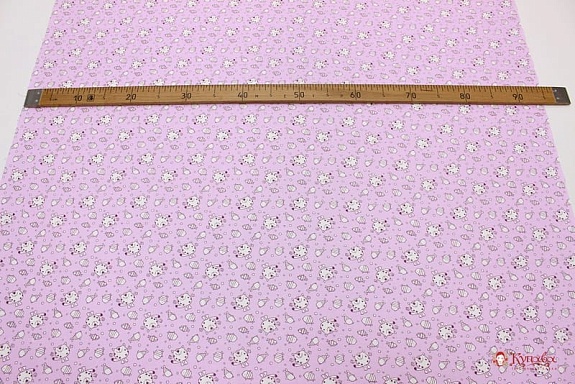Ситец детский "Мечта котика", цв.розовый, шир.0.95м, хлопок-100%, 95гр/м.кв
