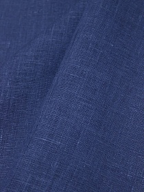 Лен костюмный цв.Джинсово-синий, ш.1.5м, лен-100%, 190гр/м.кв