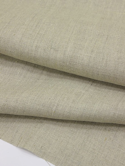 Лен умягченный цв.Натуральный, ш.1.5м, лен-100%, 150гр/м.кв