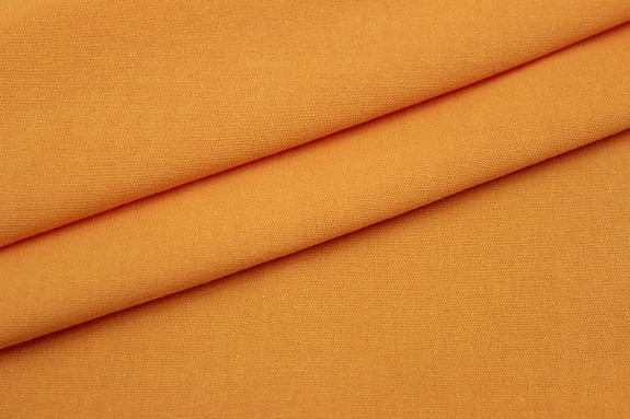 Плательный хлопок цв.Оранжево-персиковый, ш.1.45м, хлопок-100%, 150гр/м.кв