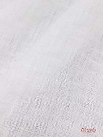 Лен костюмный с эффектом мятости цв.Белый (опт.отбеленный), ш.1.45м, лен-100%, 190гр/м.кв
