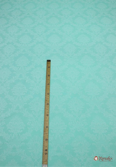 Поплин Коллекция "Набивной жаккард" цв.яркая мята, ш.2.2м, хлопок-100%, 110гр/м.кв