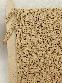 Кружево цв.темно-песочный, ш.14мм,  хлопок-90%, п/э-10%