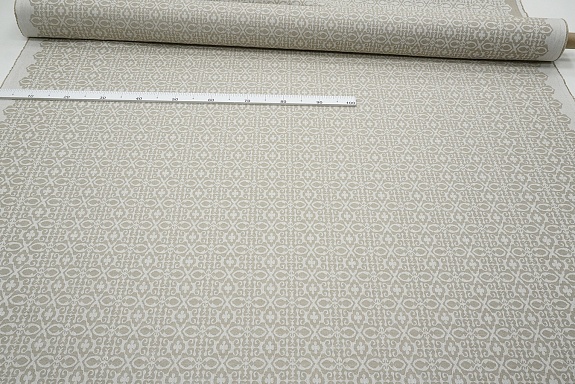 Полульняной жаккард "Сьюзен" цв.суровый, ш.1.6м, лен-56%, хлопок-44%, 210гр/м.кв