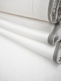 Крапива Рами (Ramie) с хлопком цв.Молочно-белый, ш.1.35м, крапива-50%, хлопок-50%