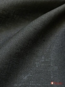 Лен сорочечный цв.Черный с серым оттенком, ш.1.5м, лен-100%, 125гр/м.кв