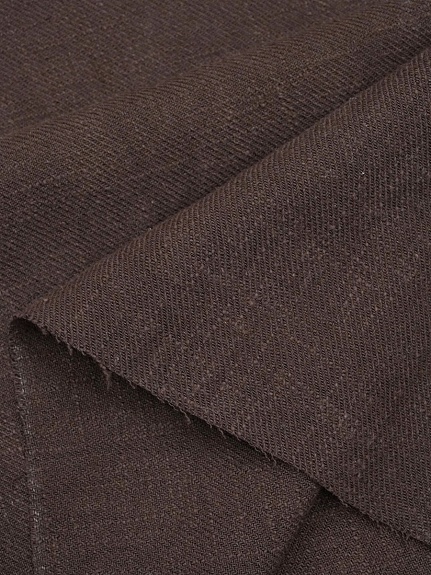 Крапива Рами (Ramie)-диагональ, цв.Темно-коричневый, ш.1.4м, крапива-100%, 240гр/м.кв