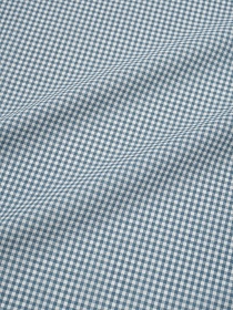 Вареный (стираный) хлопок "Мелкая клетка" цв.лазурно-серый, ш.2.5м, хлопок-100%, 125гр/м.кв