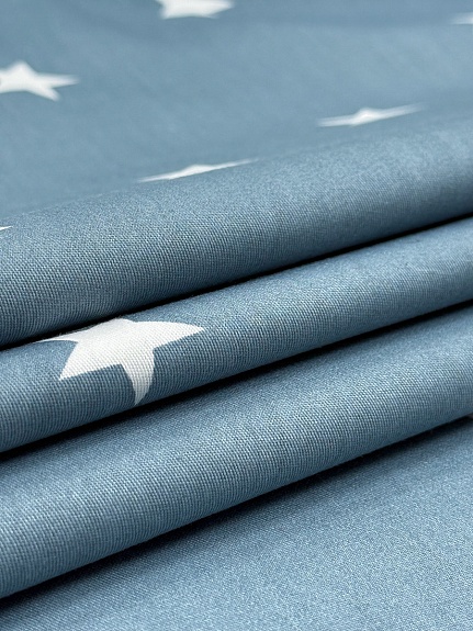 Сатин "Ралли - звезды", (комп), ш.2.35м, хлопок-100%, 120гр/м.кв