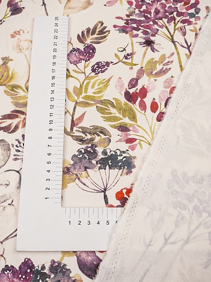 Интерьерный хлопок "Пряное лето" цв.кремовый, ш.1.5м, хлопок-100%, 240гр/м.кв