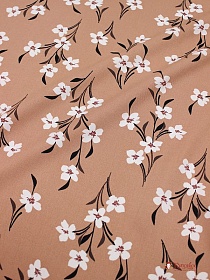 Плательная вискоза "Летнее очарование" цв.карамельно-розовый, ш.1.5м, вискоза-100%, 135гр/м.кв