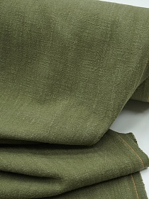 Крапива Рами (Ramie) цв.Винтажный темный хаки, ш.1.4м, крапива-100%, 240гр/м.кв