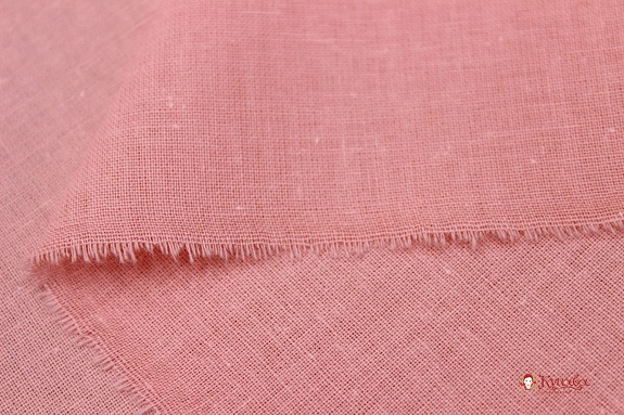 Перкаль цв.Коралловый светло-розовый, ш.1.5м, хлопок-100%, 105гр/м.кв