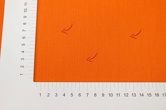 Поплин цв.Ярко-оранжевый, ш.2.2м, хлопок-100%, 105гр/м.кв