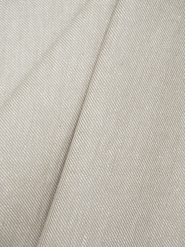 Полульняная саржа цв.Суровый, ш.1.5м, лен-50%, хлопок-50%, 245гр/м.кв