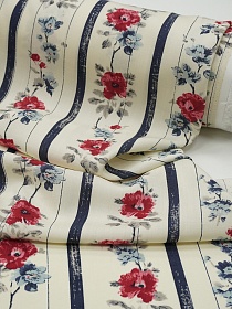 Штапель Премиум "Линия цветения" цв.шампань, ш.1.45м, вискоза-100%, 100гр/м.кв