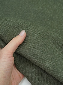 Крапива Рами (Ramie)-диагональ, цв.Темный серо-зеленый, ш.1.4м, крапива-100%, 240гр/м.кв