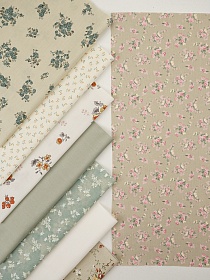 Набор тканей для рукоделия "Сатин: Летний микс", 45*30 см, 8 шт