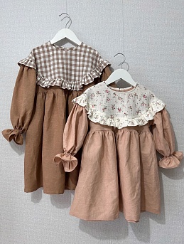 Детские платья из полульна, муслина и вареного хлопка