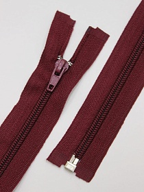 Молния спиральная №5 цв.темный бордово-вишневый, 50см