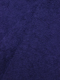 Мерный лоскут - Махровая ткань цв.Чернильно-фиолетовый, ш.1.5м, хлопок-100%, 350гр/м.кв