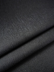 Джинс с ворсом цв.Черный, СОРТ2, ш.1.5м, хлопок-100%, 330гр/м.кв