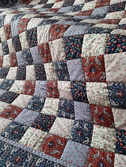 Покрывало в стиле пэчворк из бязи